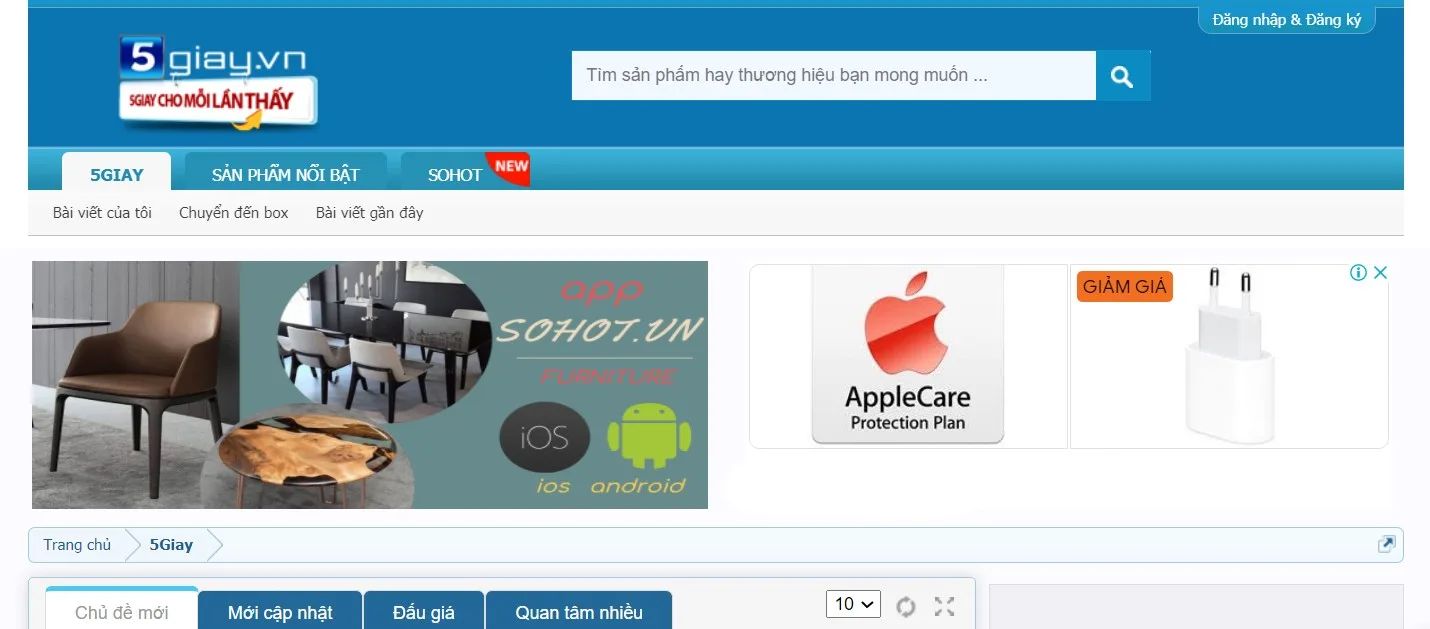 Web rao vặt miễn phí 5 Giây