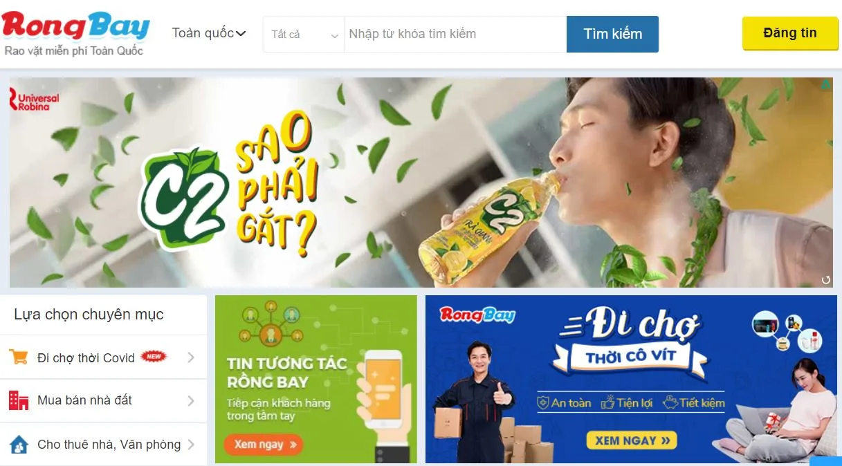 danh sách trang rao vặt miễn phí