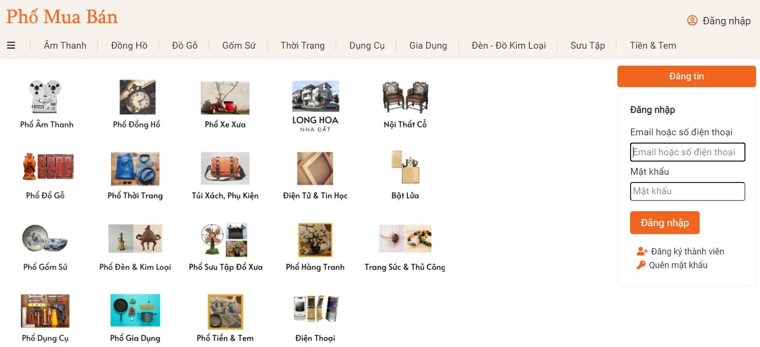 Diễn đàn rao vặt Phố Mua Bán