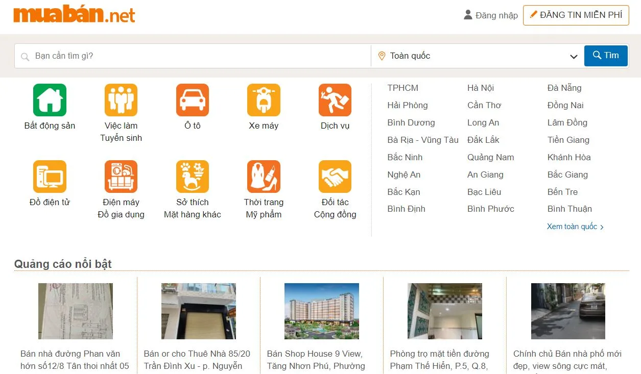 rao vặt miễn phí toàn quốc
