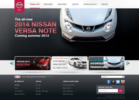 Thiết kế website ô tô chuyên nghiệp, thu hút