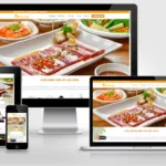 Thiết kế website Nhà hàng quán ăn, quán nhậu sang trọng, tiện dụng