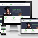 Thiết kế website tư vấn du học, dịch vụ visa nhanh chóng