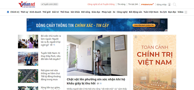 Báo giá bài PR trên VietNamNet cập nhật mới nhất