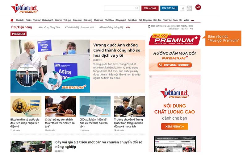 Báo giá bài PR trên VietNamNet tại SEOVIP