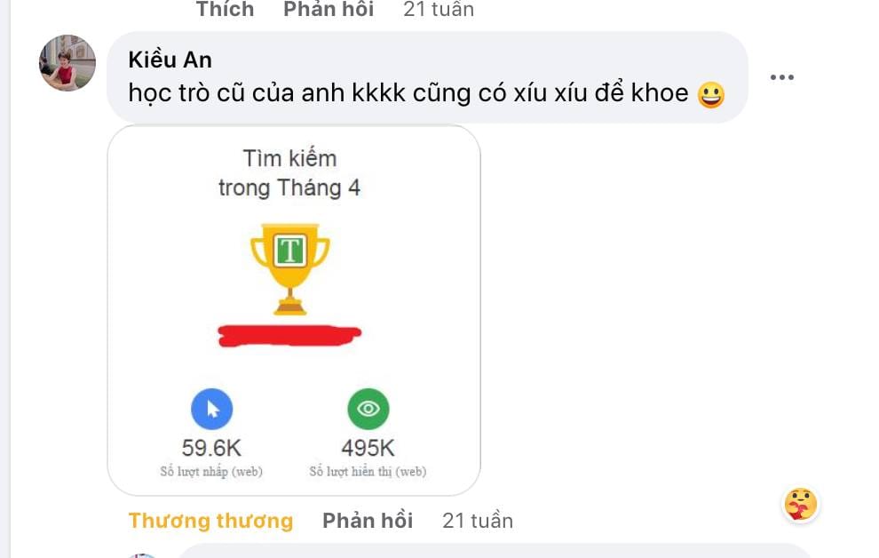 Kết quả mentor SEO - cố vấn