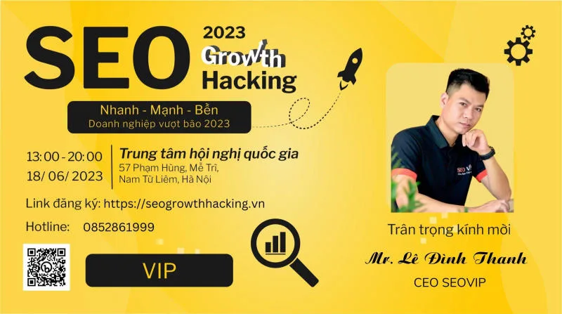 CEO Lê Đình Thanh của SEOVIP là khách mời của sự kiện 