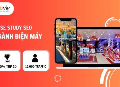 Cover case study SEO ngành điện máy