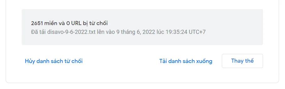 Disavow link bẩn 