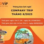 SEOViP thông báo lịch nghỉ Company Trip tháng 8/2023