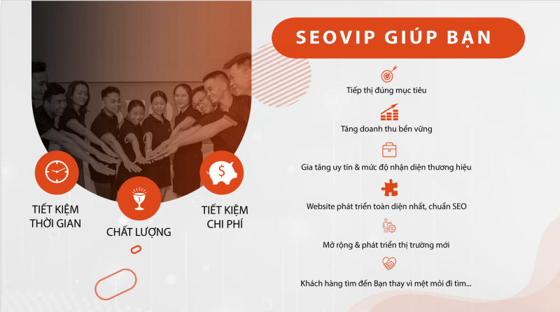 SEOViP cam kết mang đến những giải pháp Marketing toàn diện và hiệu quả cao