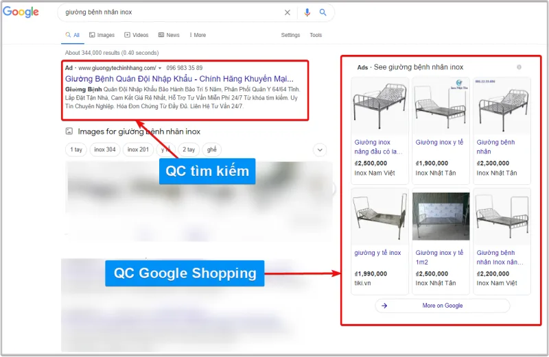 Google Adwords tăng khả năng hiện diện
