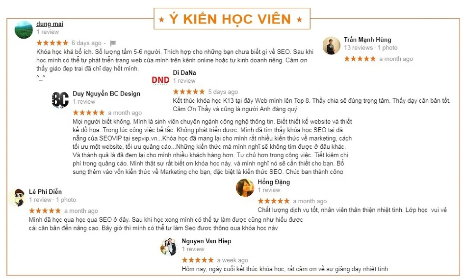  Ý kiến học viên