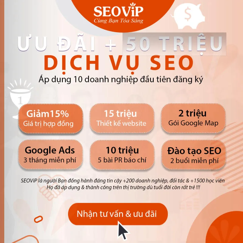 SEOViP đang có nhiều ưu đãi hấp dẫn