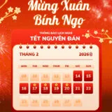 [THÔNG BÁO] LỊCH NGHỈ TẾT NGUYÊN ĐÁN BÍNH NGỌ 2026
