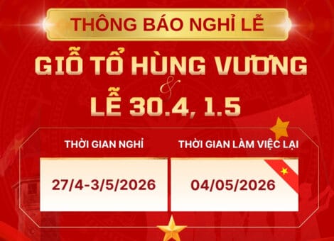 SEOViP THÔNG BÁO LỊCH NGHỈ LỄ GIỖ TỔ HÙNG VƯƠNG, 30/4 VÀ 1/5/2026