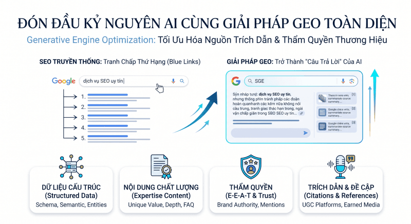 Đón đầu kỷ nguyên AI cùng giải pháp GEO toàn diện từ SEOViP