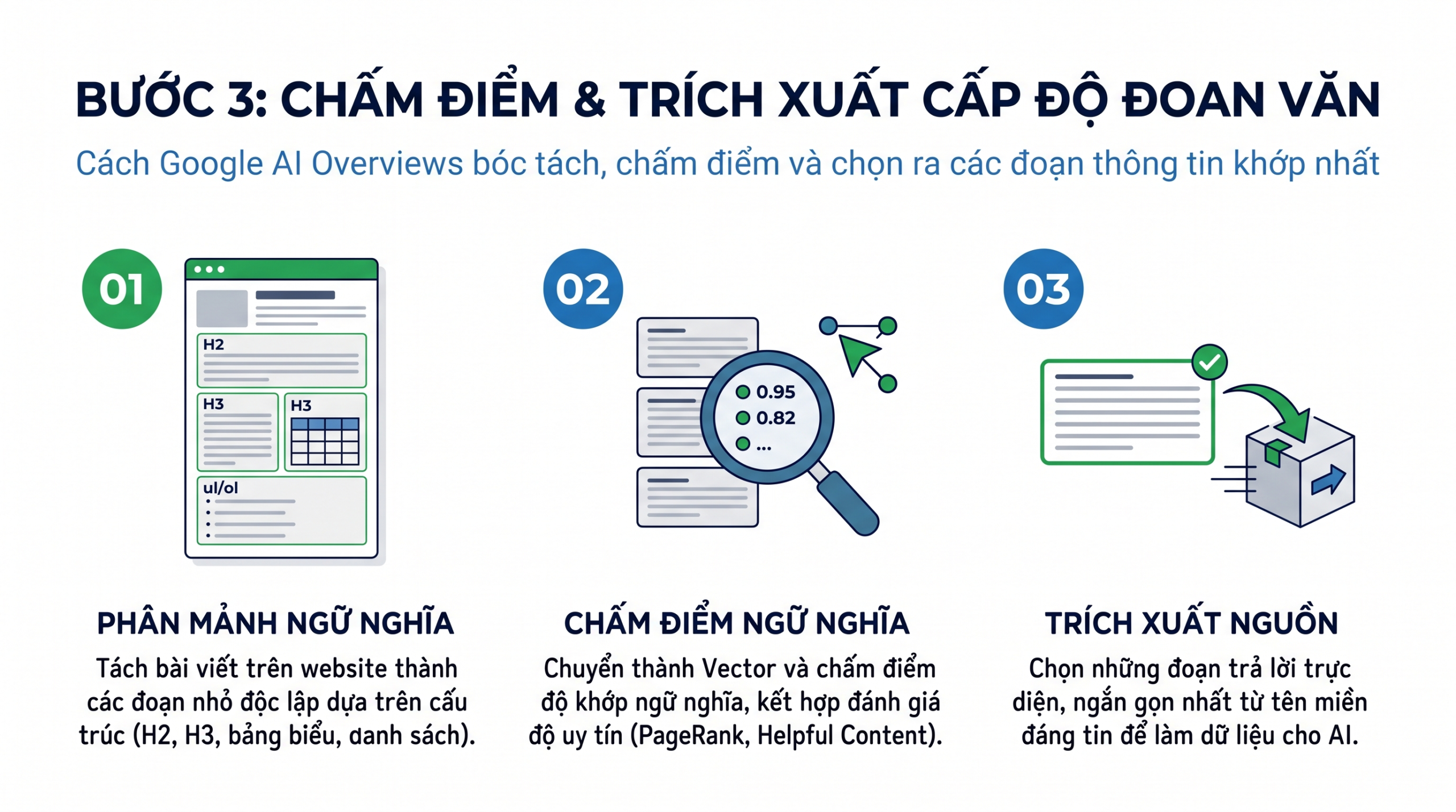 Chấm điểm và trích xuất cấp độ đoạn văn (Passage-level Extraction)